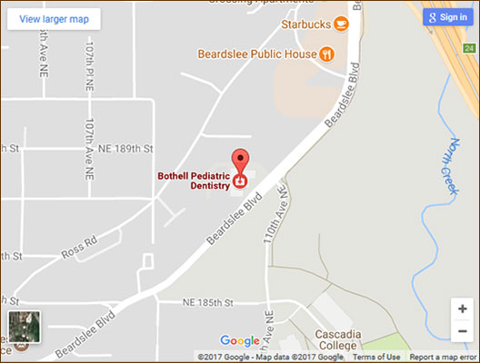 bothell pediatric dentistry map